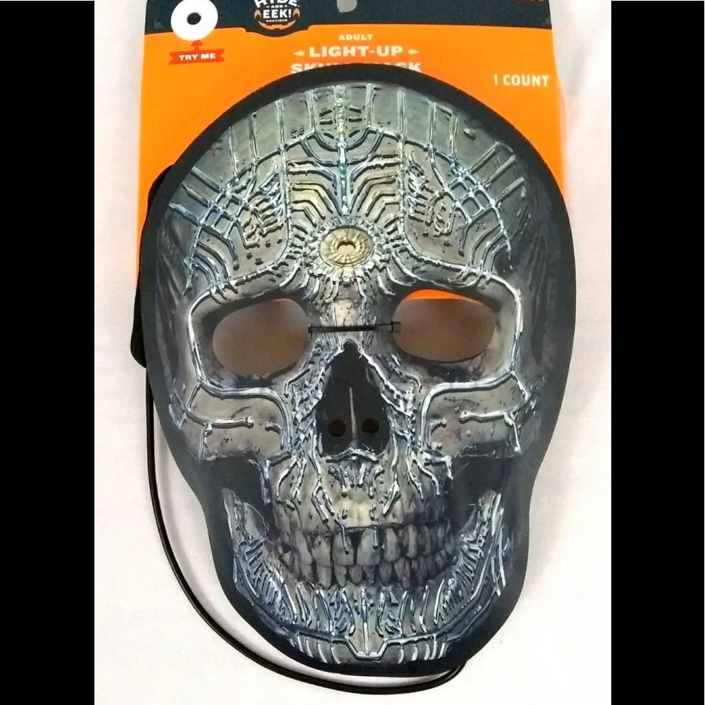 Hyde and Eek Adult Light Up Skull Mask - One Size